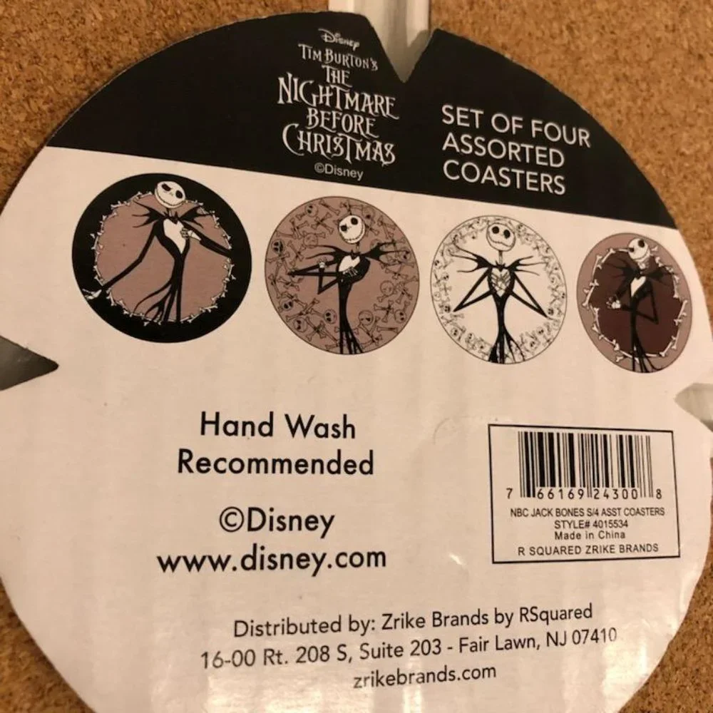 Jack Skellington Coaster Set